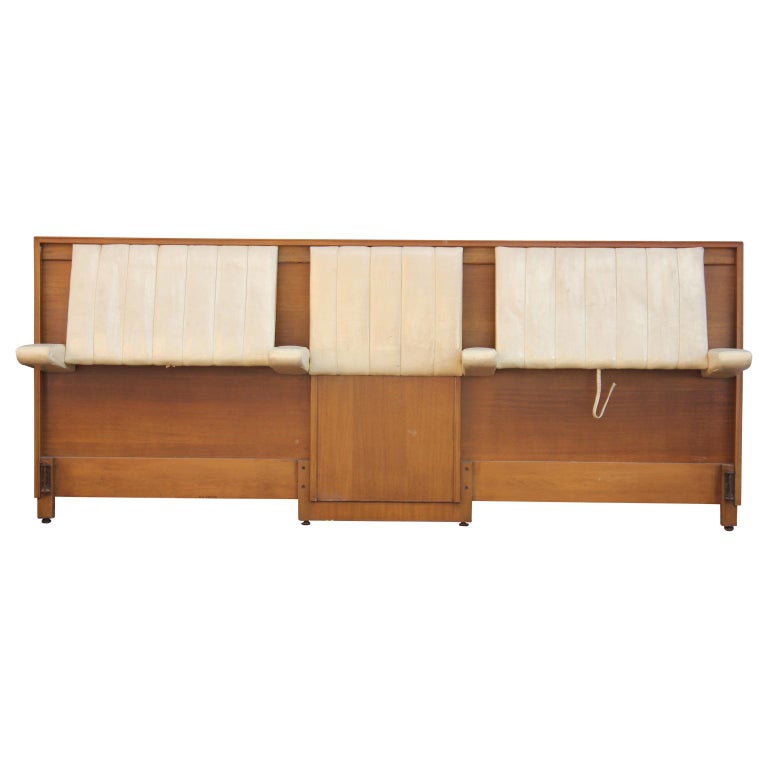 Modern Edward Wormley for Dunbar Tilting Drop Arm Extra Wide King