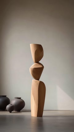 Totem in legno moderno ed elegante di Joel Escalona Still Stand No152