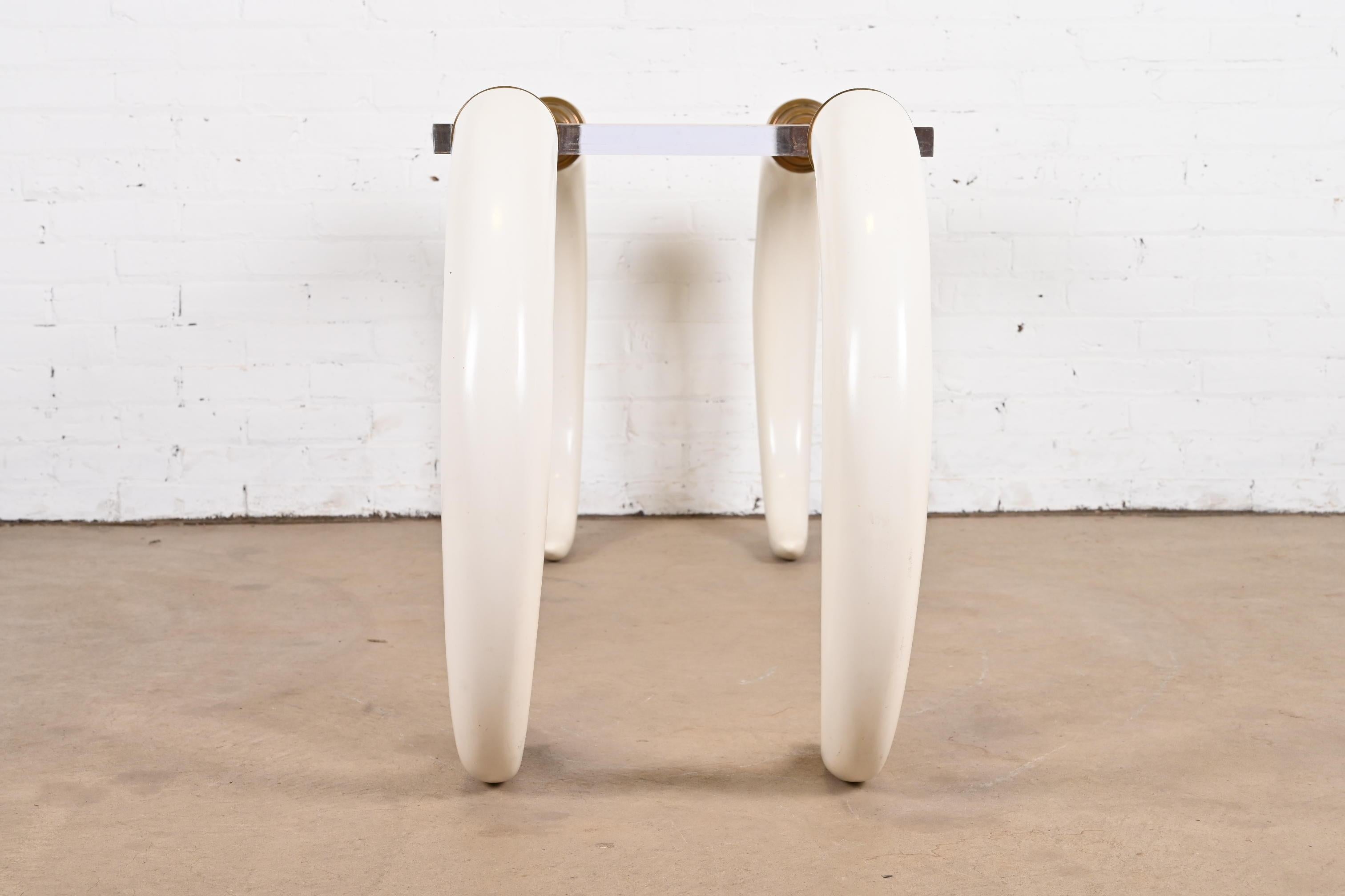 Modern Elephant Tusk Console Table by Suzzane Dahl & Jerry Barich, 1970s 8