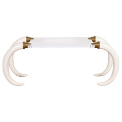 Modern Elephant Tusk Console Table by Suzzane Dahl & Jerry Barich, 1970s