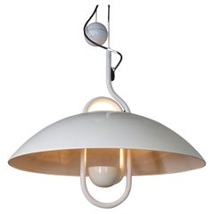Modern Elio Martinelli for Martinelli Luce Moon Dome Metal Pendant Lamp 1980