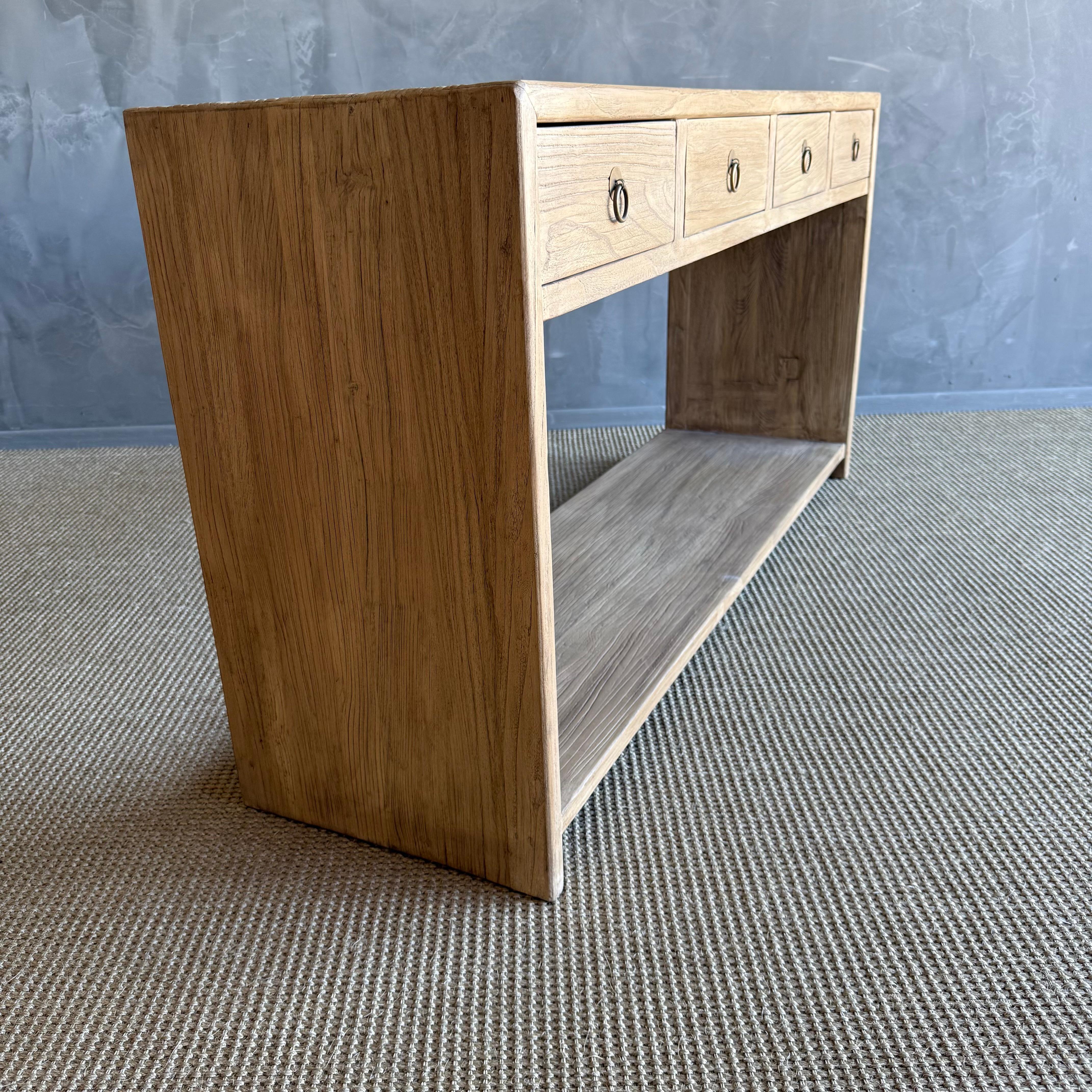 elmwood console table