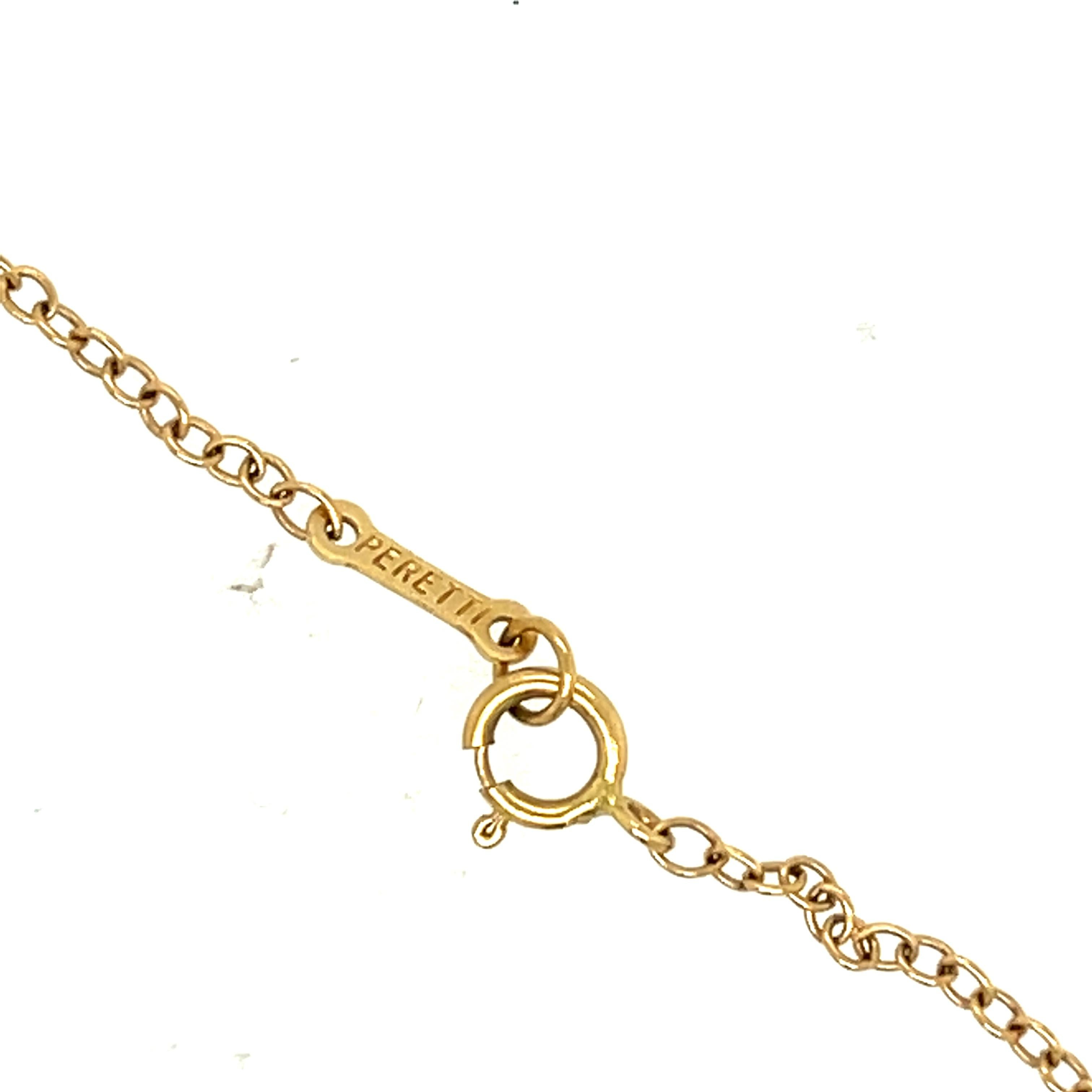 Brilliant Cut Modern Elsa Peretti Tiffany & Co. Open Heart Diamond Pendant Necklace