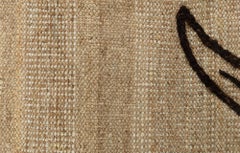 Modern Embroidery Kilim Rug with Nature-Inspired Pattern by Doris Leslie Blau