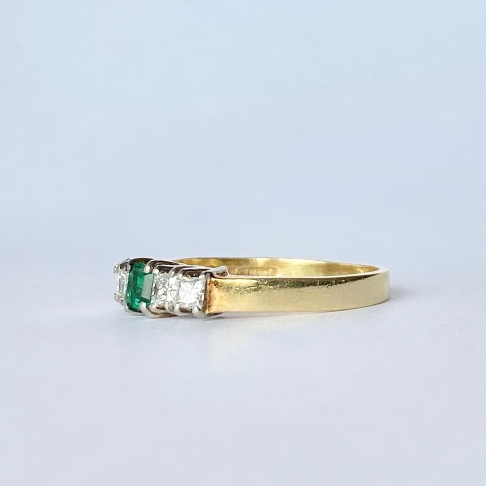 five carat emerald ring