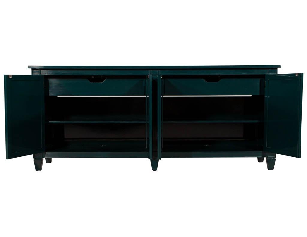 Modern Emerald Hand Polished Sideboard Buffet 7