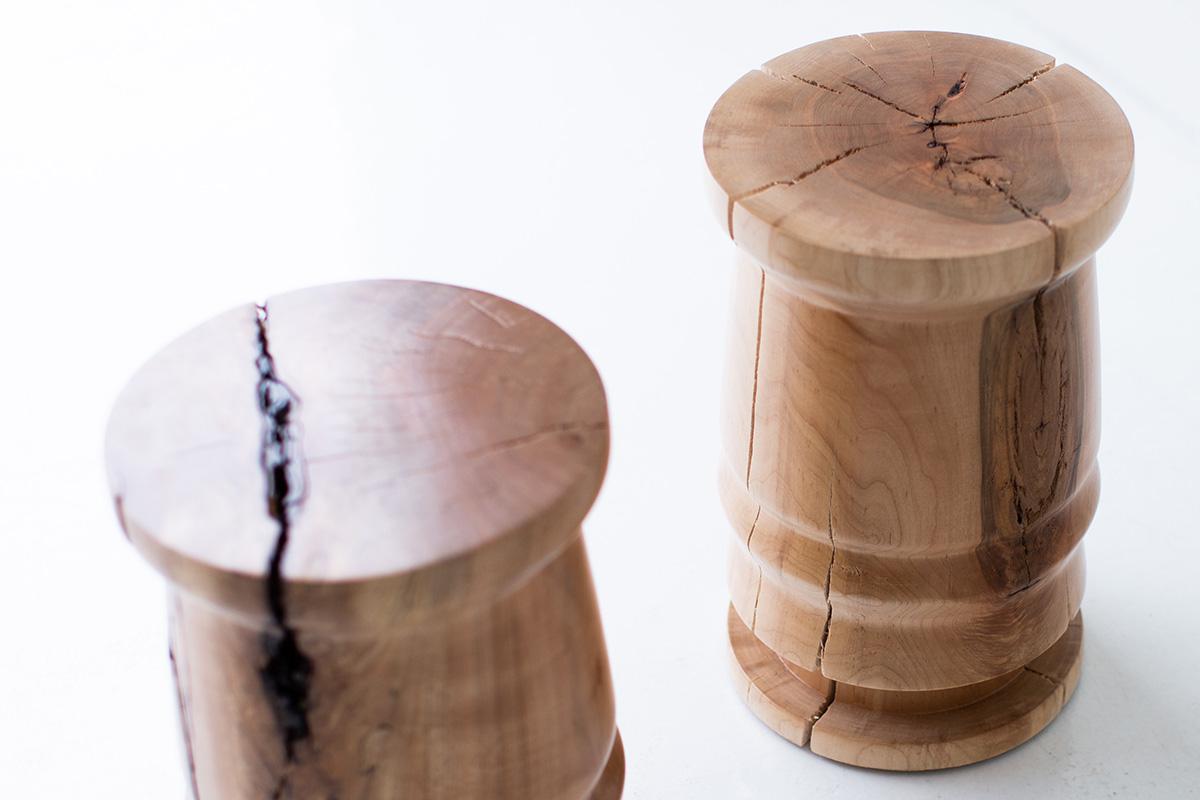 Maple Modern End Table, The Torre For Sale