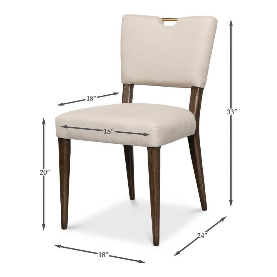Sedie da pranzo moderne inglesi (set di 2) in vendita 4