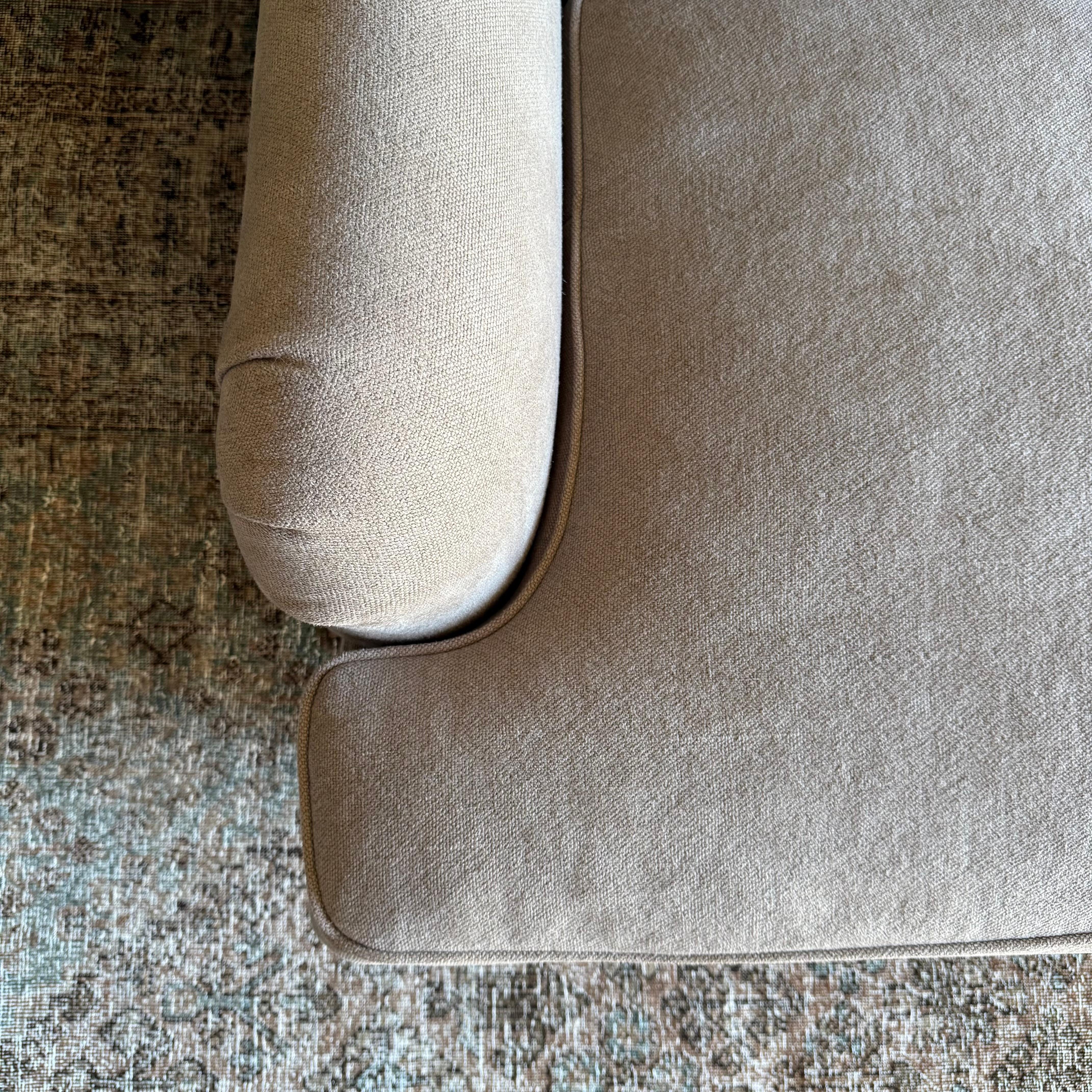 Modern English Sofa in 100% Hemp Ecorcé with Down Cushion en vente 3