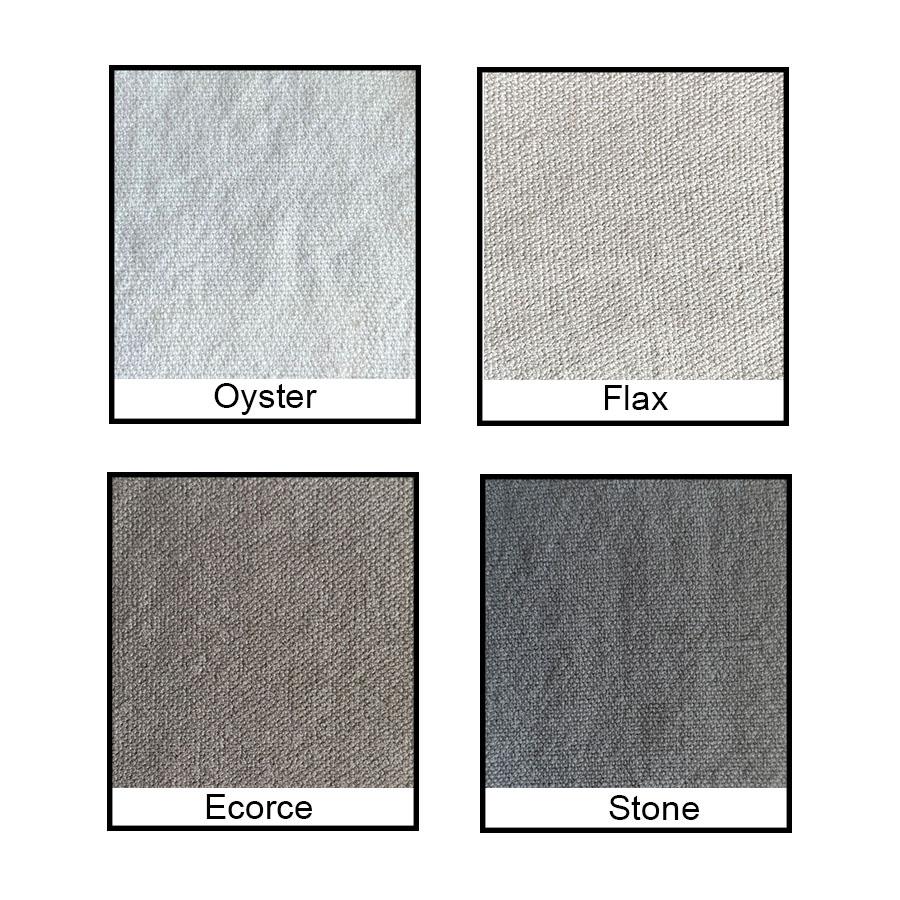 Modernes modernes englisches Sofa mit schwerem, Stein gewaschenem, natürlichem Saum und Daunenkissen im Angebot 6