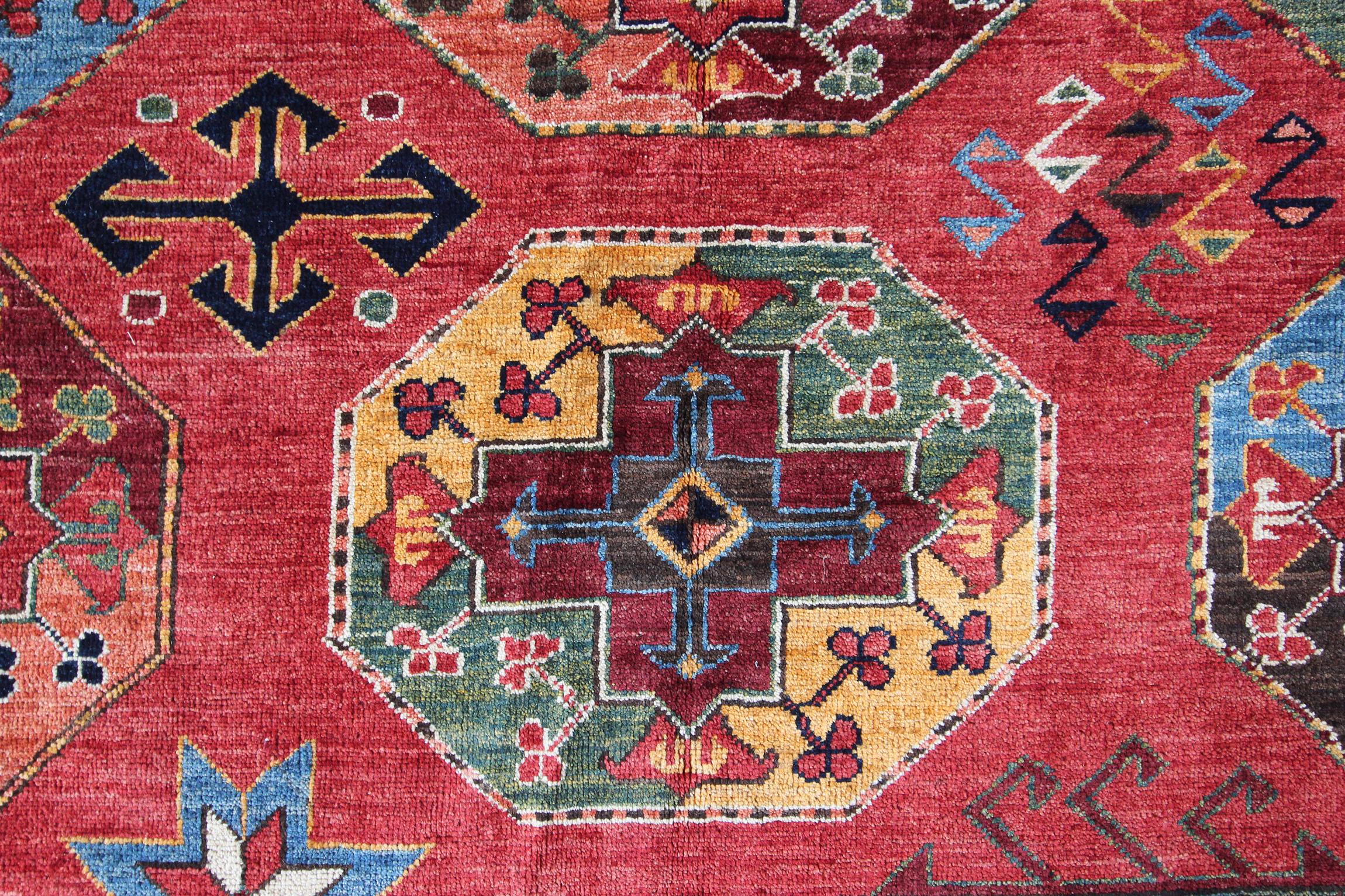 Hand-Woven Modern Ersari Carpet, Afghanistan For Sale