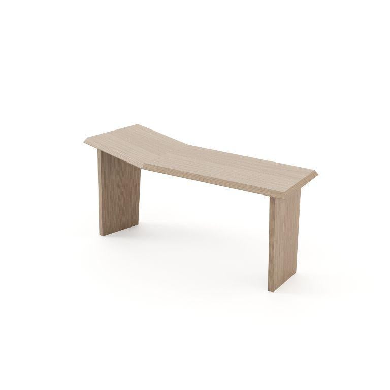 Organic Modern Modern Escarpa Desk made with natural oak mate, Handmade by Stylish Club For Sale