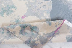 Tappeto moderno Eskayel Jangala Abstract Green Hemp by Doris Leslie Blau