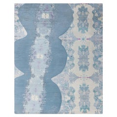 Tappeto moderno Eskayel Jangala Abstract Green Hemp by Doris Leslie Blau