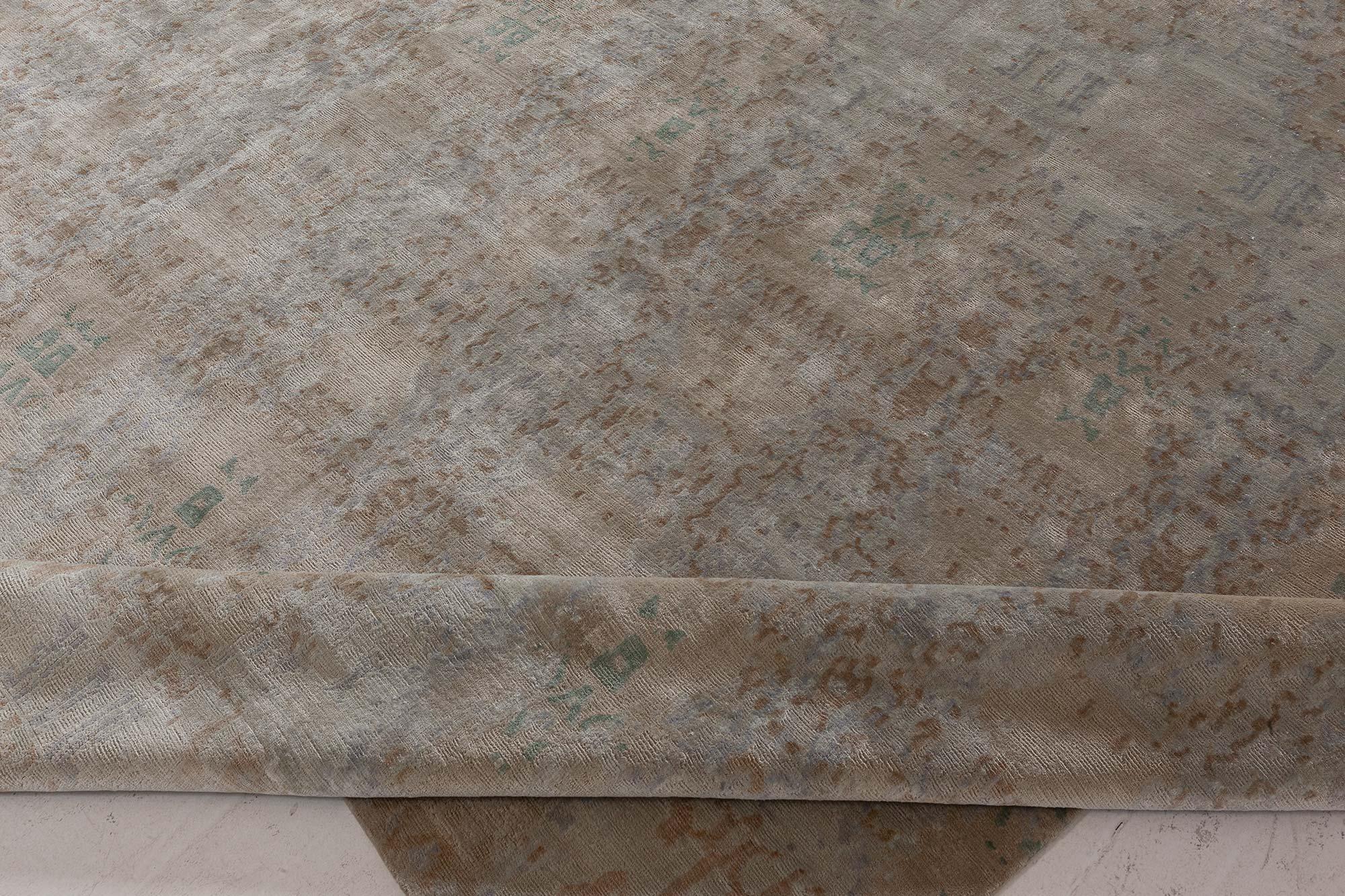 Moderne Tapis moderne en soie fait à la main Eskayel-Reflection pour Doris Leslie Blau en vente