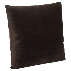 Modern Espresso Velvet Decorative Pillow by MOGUL