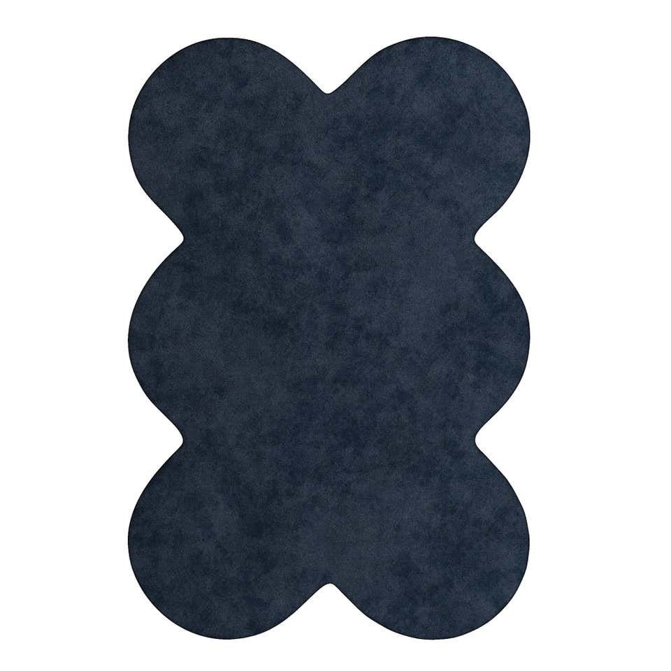Modern Abstract Design Rug With Organic Shape In Neutral Colors Lyocell ...