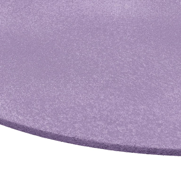 Modern Essential Oval Purple Toned Handmade Botanical Silk Rug For Sale at  1stDibs