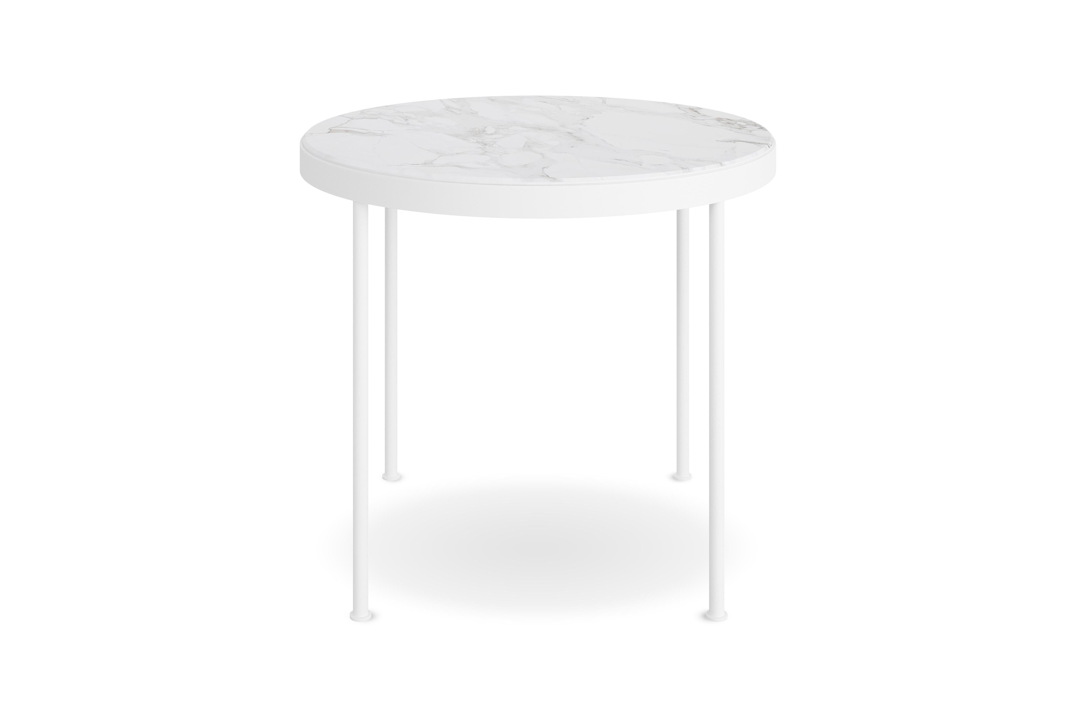 Outdoor Dining Table in Estremoz Marble with Powder-Coated Stainless Steel Legs In New Condition For Sale In Santo Tirso, PT