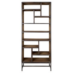 Modern Etagere in Reclaimed Elm