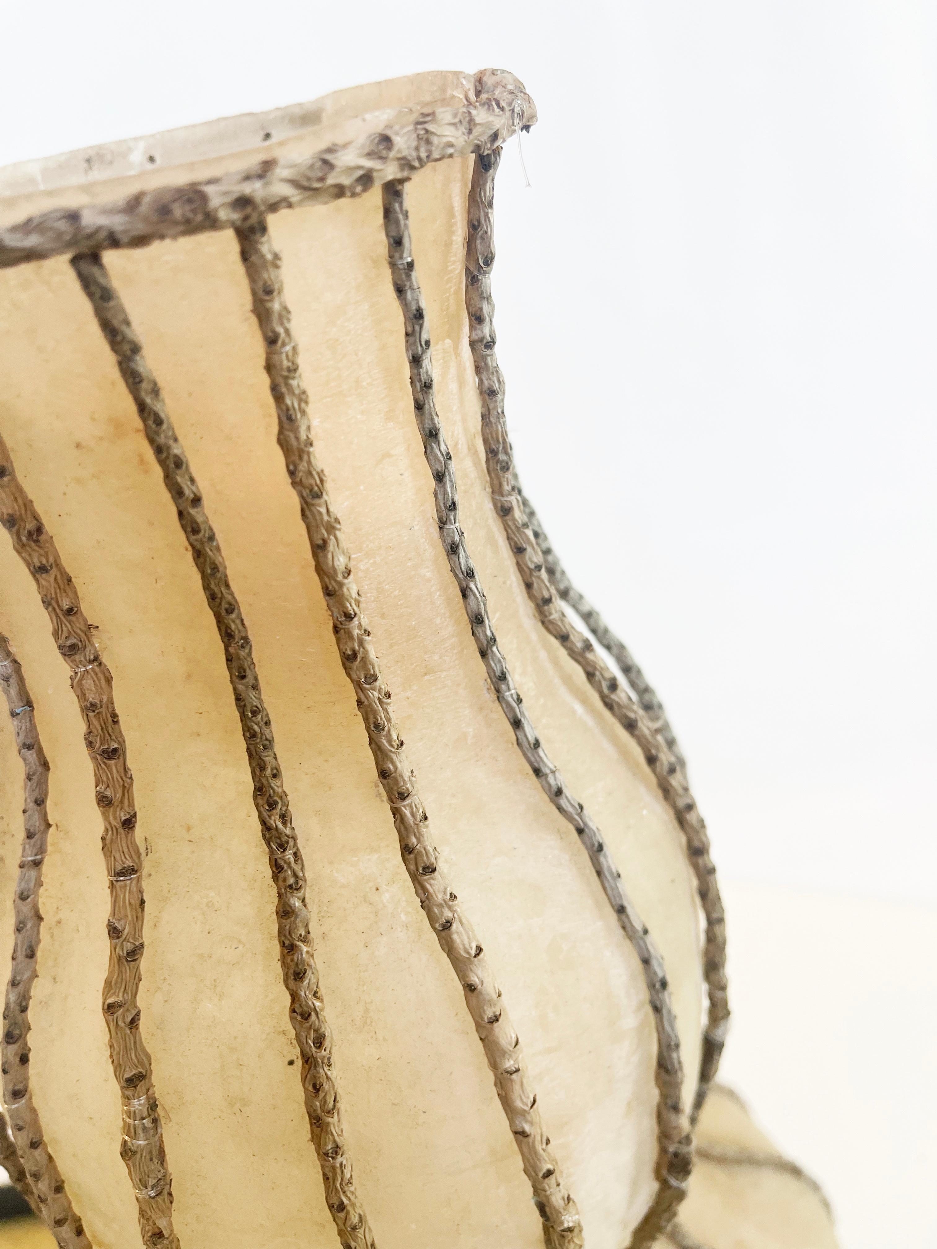 Modern Ethnic African Art Style Gourd Vessel or Vase Twigs & Fiberglass, 1970s For Sale 1