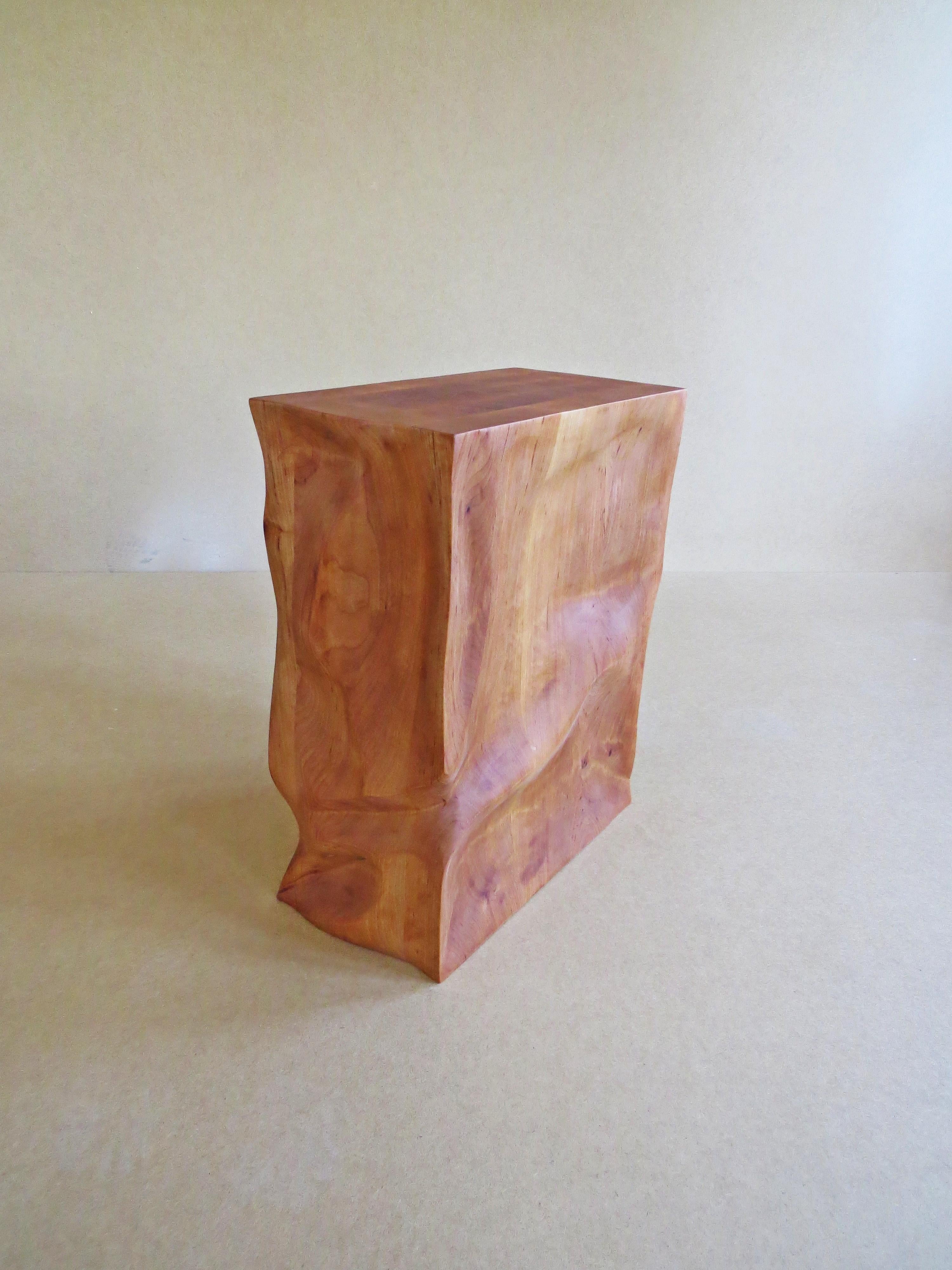 Modern, European, 21st Century, Side Table, Stool, Solid Wood, Sculptural For Sale 7
