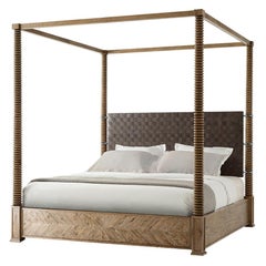 Modern European Four Post King Bed