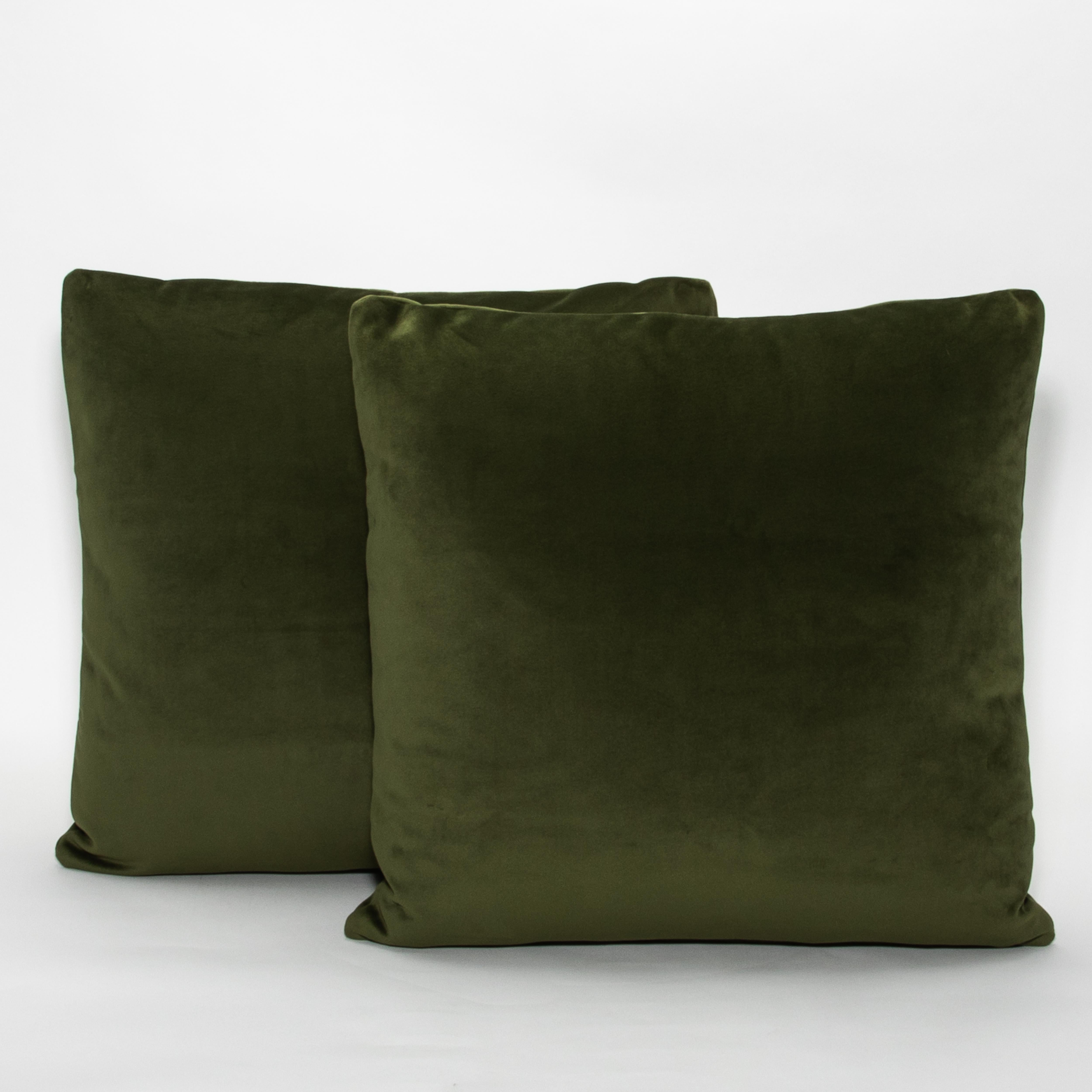 Americano Cuscino decorativo in velluto Evergreen di MOGUL in vendita