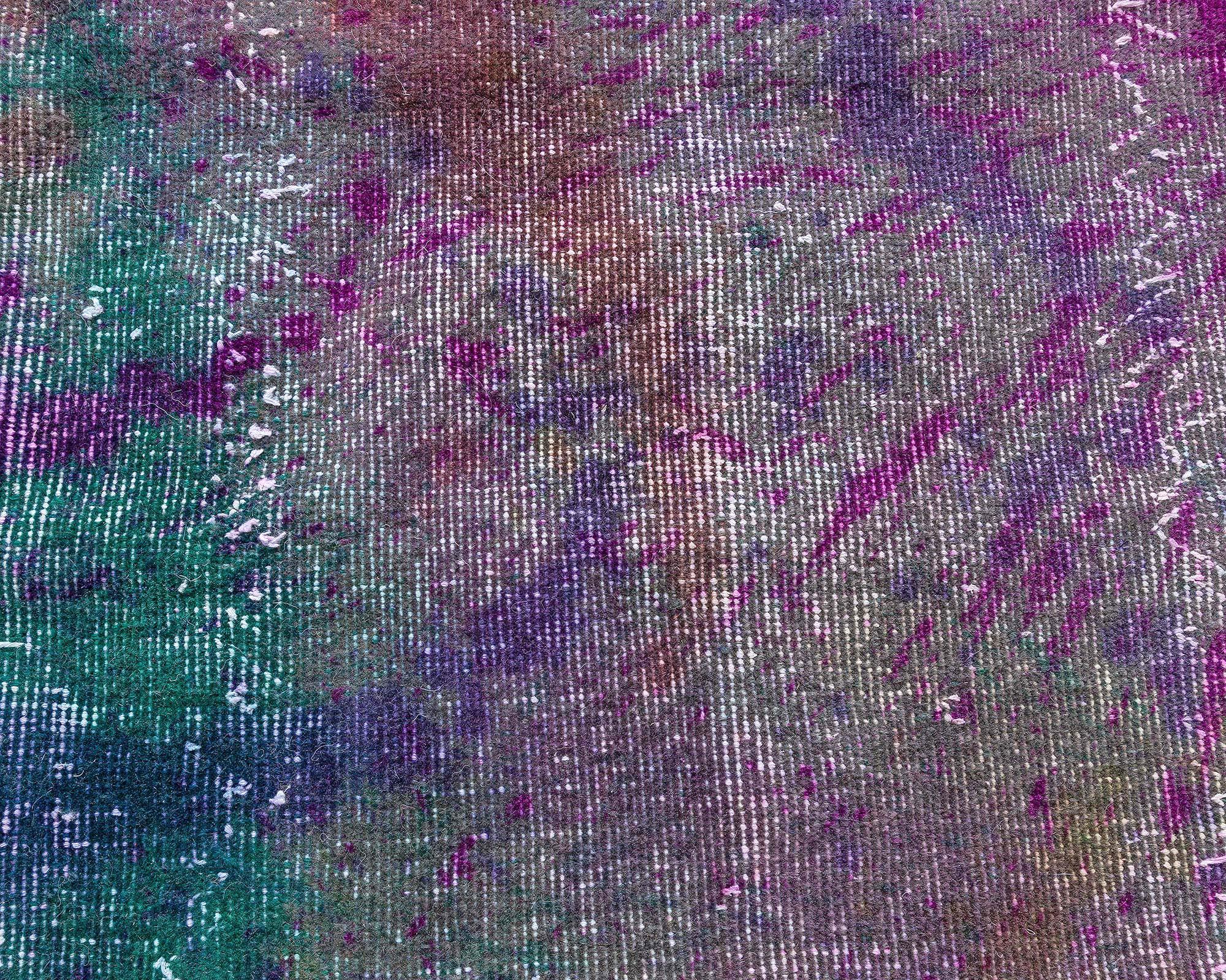 Contemporary Modern Explosion of Colors Abstract Handmade Wool Rug by Doris Leslie Blau For Sale