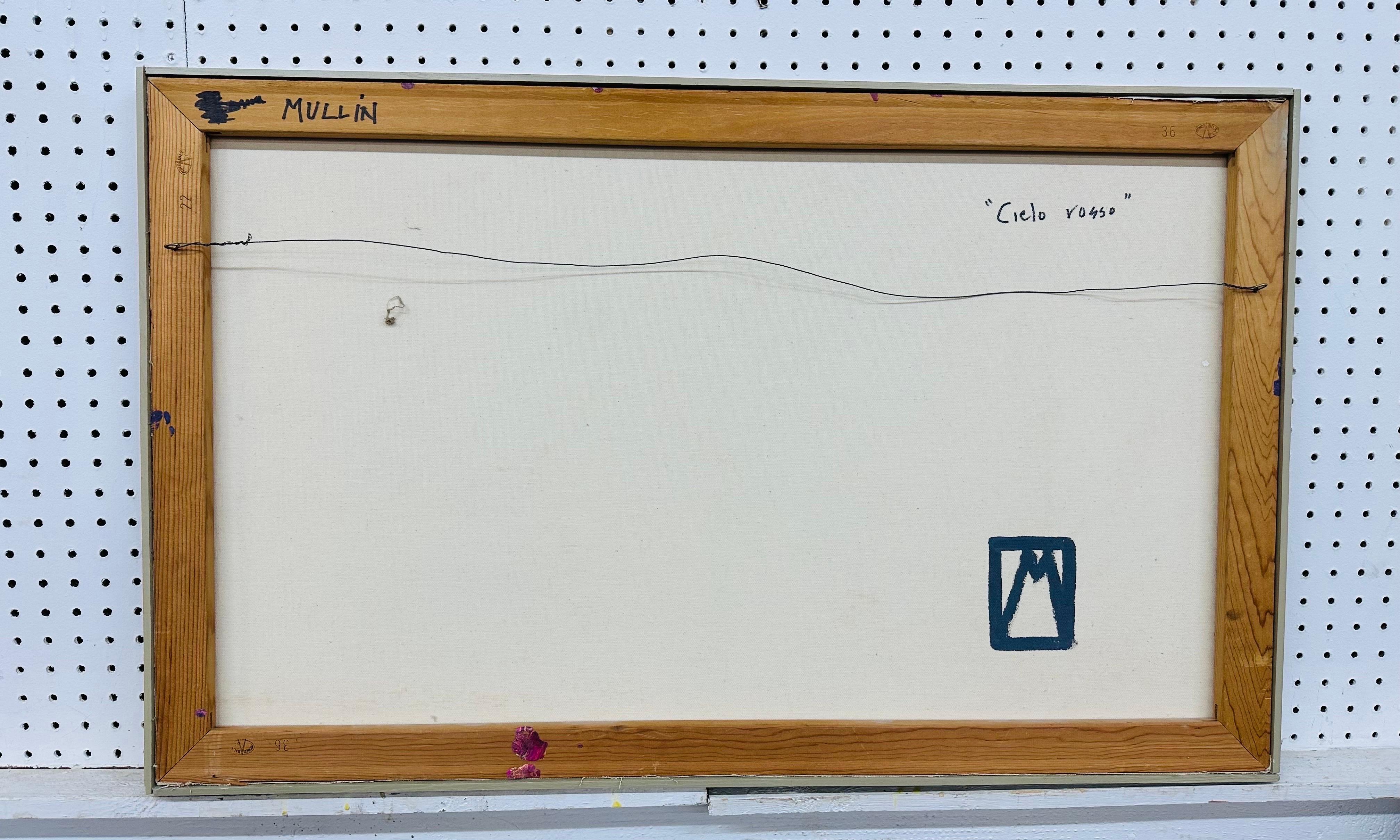 Pittura astratta espressionista moderna firmata Mullin In condizioni buone in vendita a Clarksboro, NJ