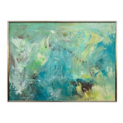 Modern Expressionist Abstract Painting Signed Mullin