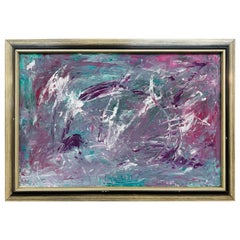 Peinture expressionniste moderne abstraite signée Mullin