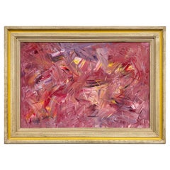 Peinture expressionniste moderne abstraite signée Mullin
