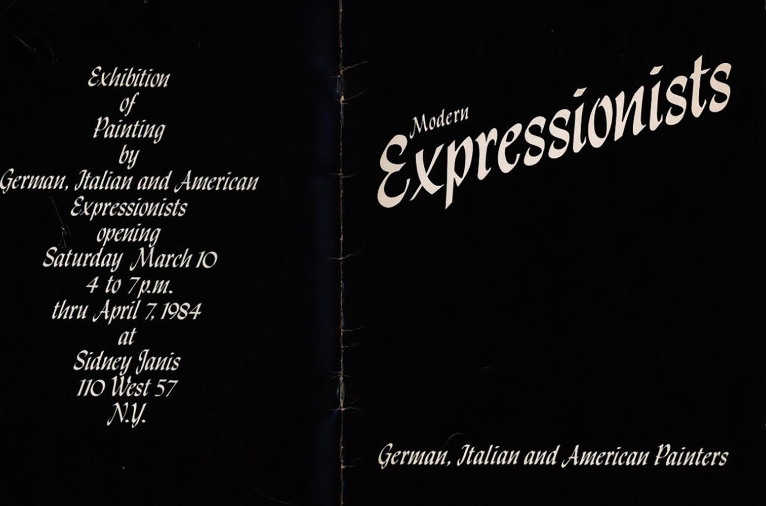 Catálogo Expresionistas Modernos 1984 (Basquiat Haring) Moderno de mediados de siglo en venta
