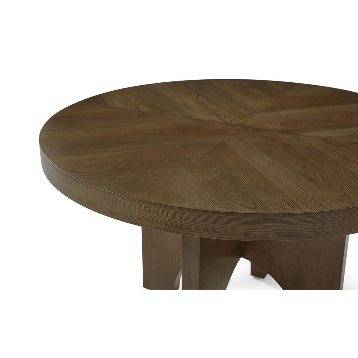 Wood Modern Extending Dark Ash Dining Table For Sale