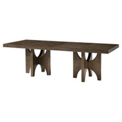 Modern Extending Dark Ash Dining Table