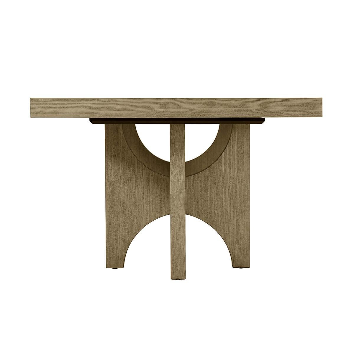 Modern Extending Light Ash Dining Table In New Condition For Sale In Westwood, NJ