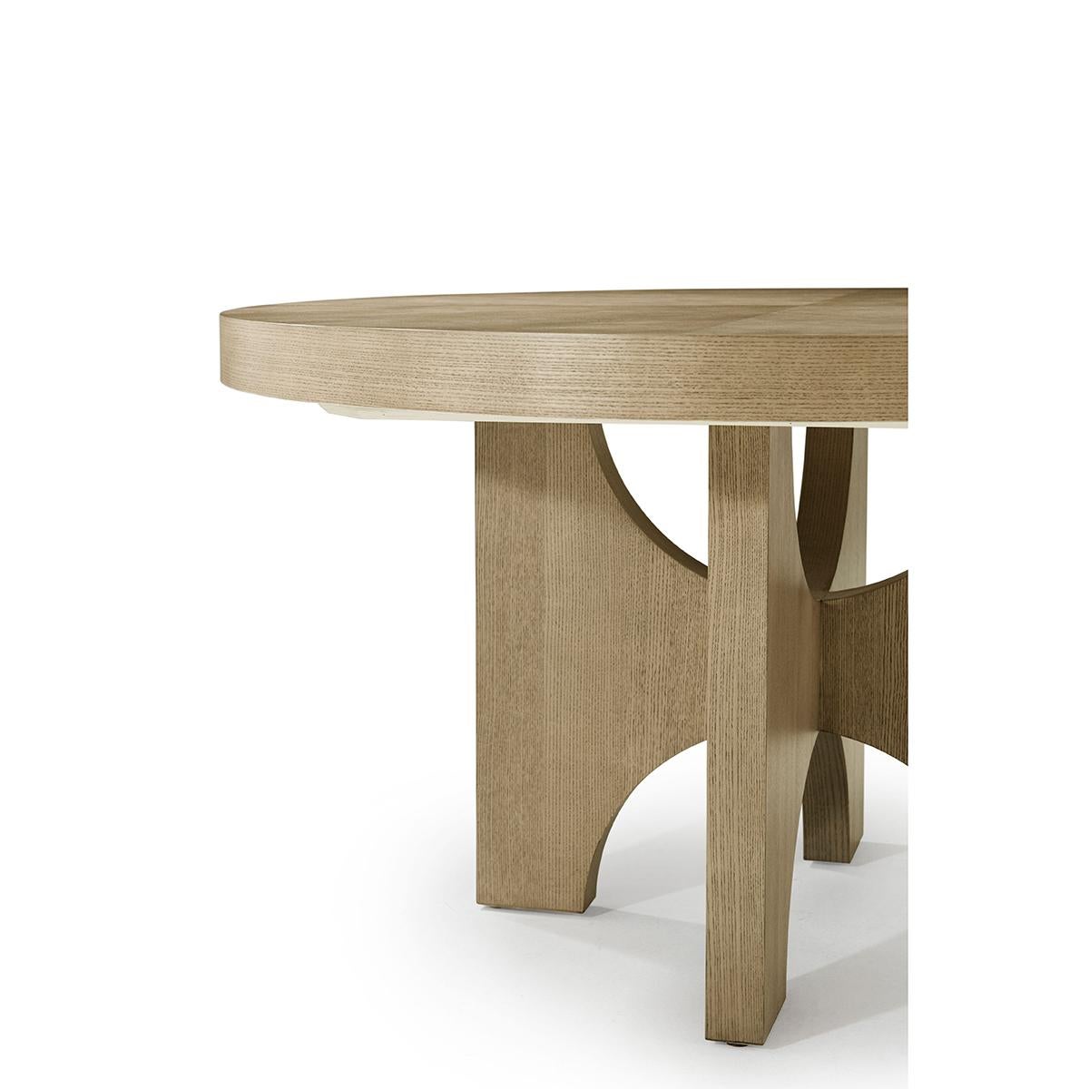 Contemporary Modern Extending Light Ash Dining Table For Sale
