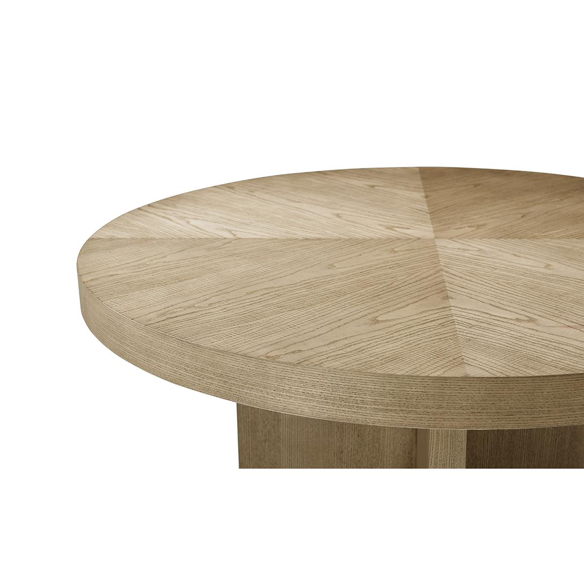 XXIe siècle et contemporain Table de salle à manger moderne à rallonge en frêne clair en vente