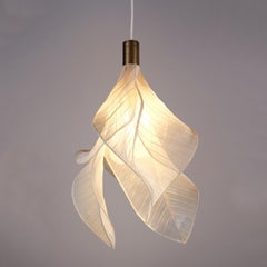 Modern Fabric Collectible Sculptural Pendant Light from Studio Mirei, Sirenetta