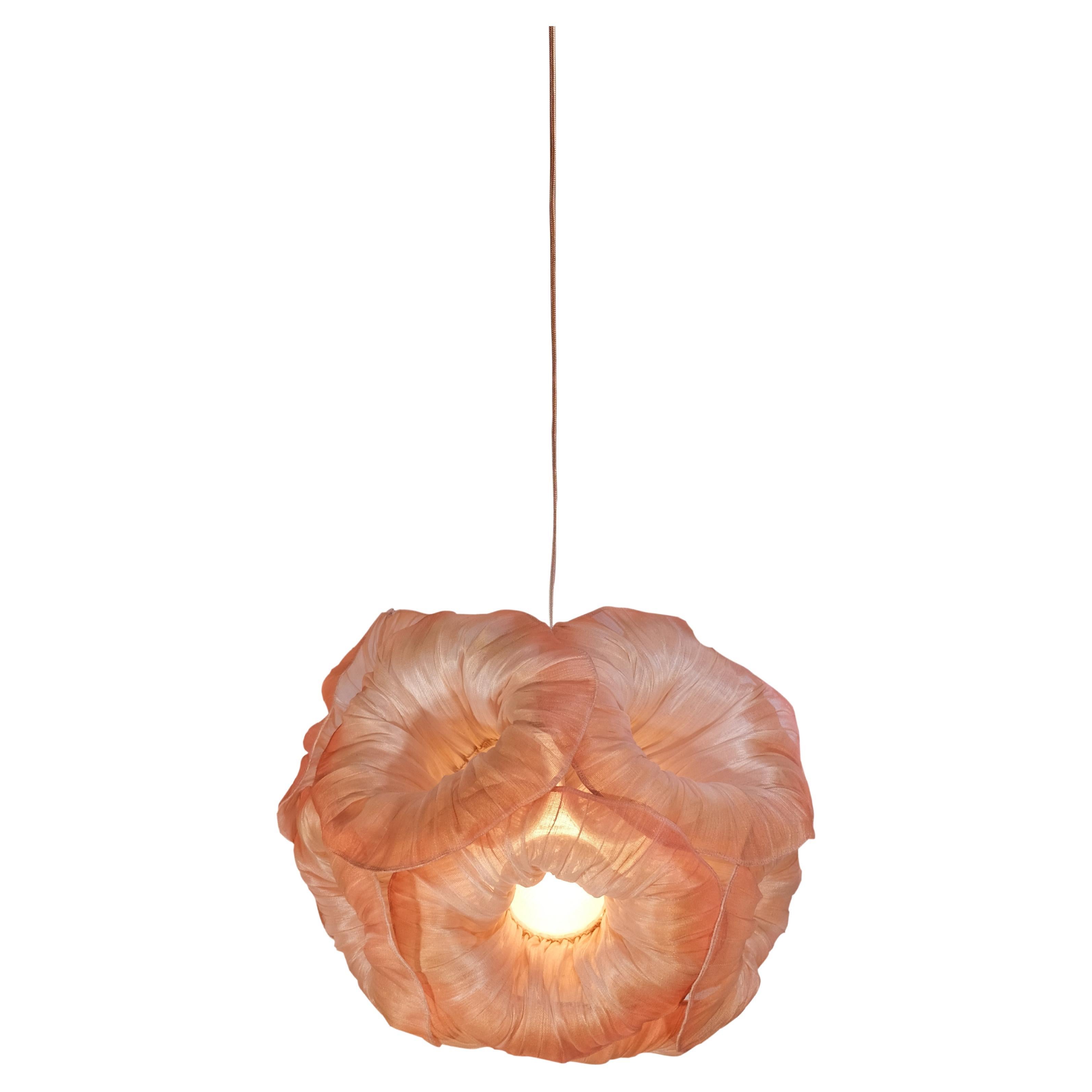 Modern Fabric Pendant Plain Light Anemone Grande from Studio Mirei