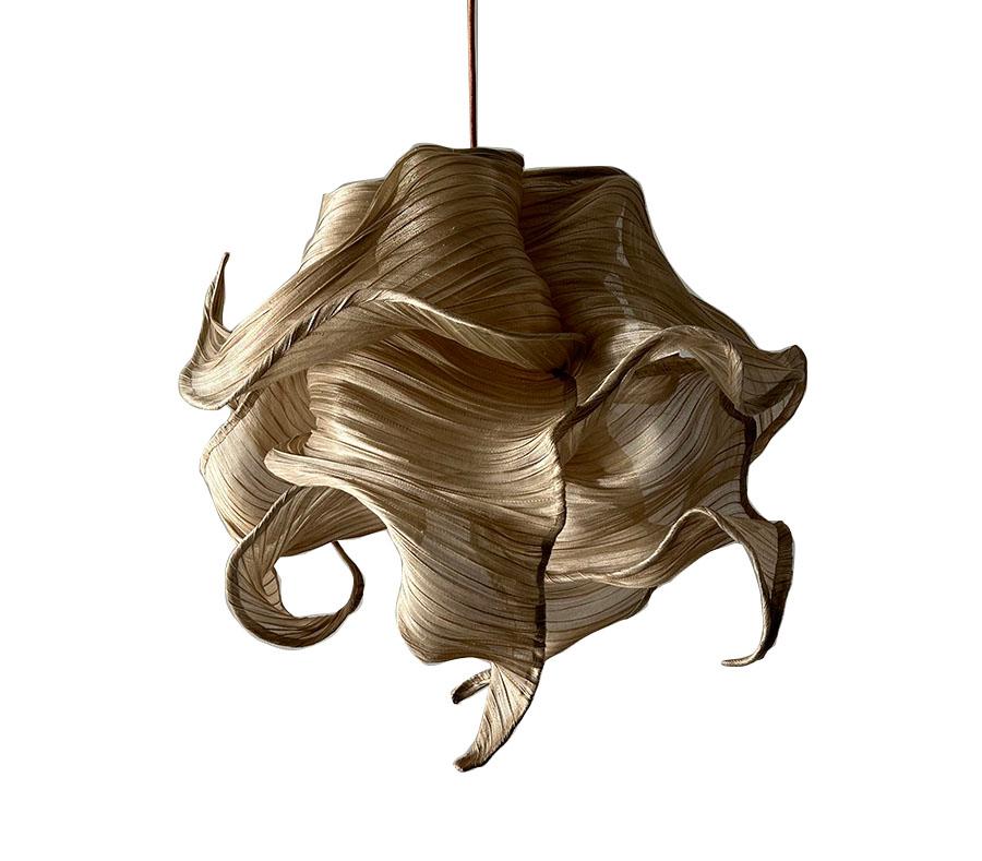 Contemporary Modern Fabric Pendant Plain Light  from Studio Mirei, Nebula 60cm, in Stock