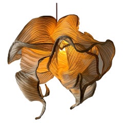 Modern Fabric Pendant Plain Light  from Studio Mirei, Nebula 60cm, in Stock