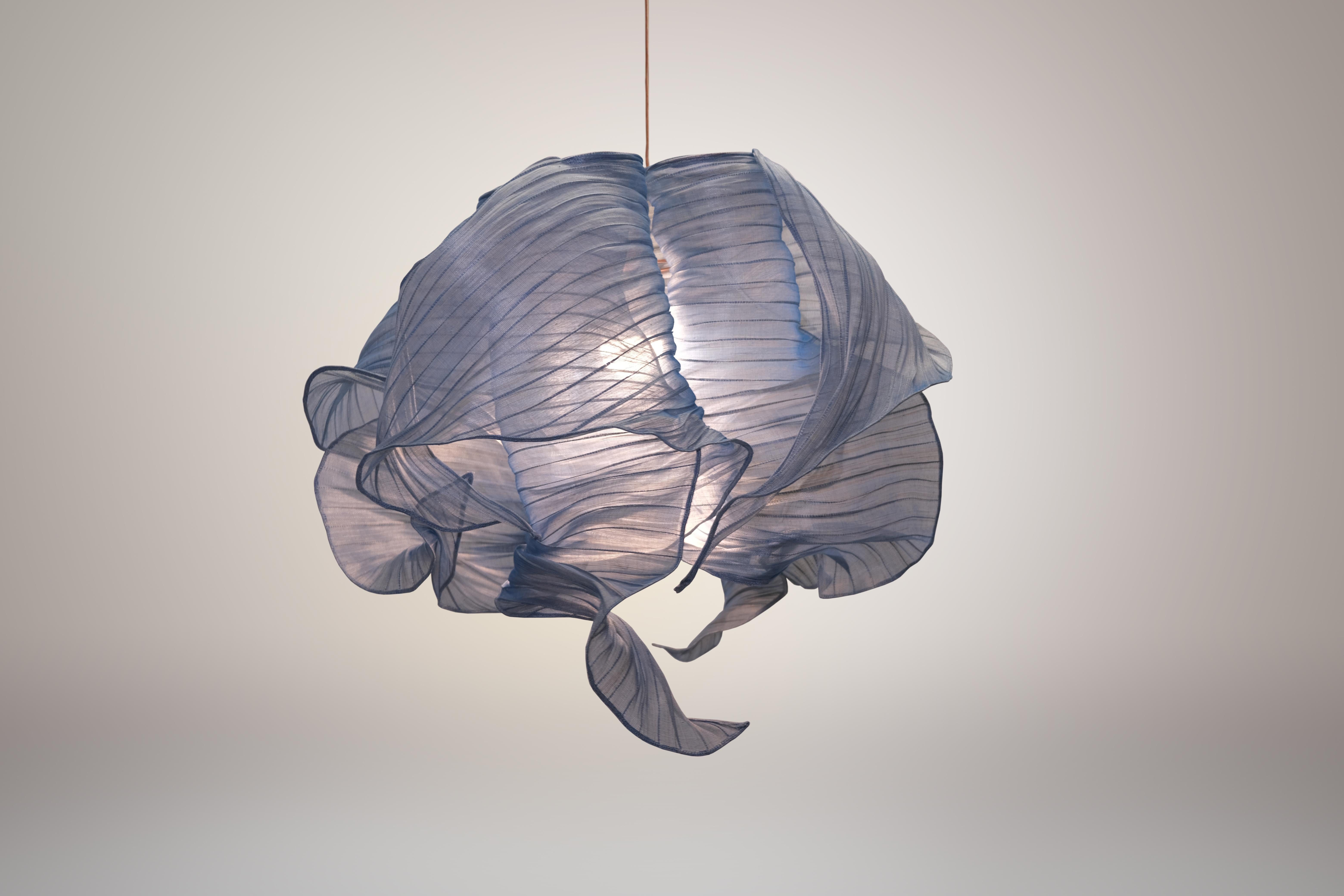 Modern Fabric Pendant Plain Light Nebula from Studio Mirei, in Stock 2