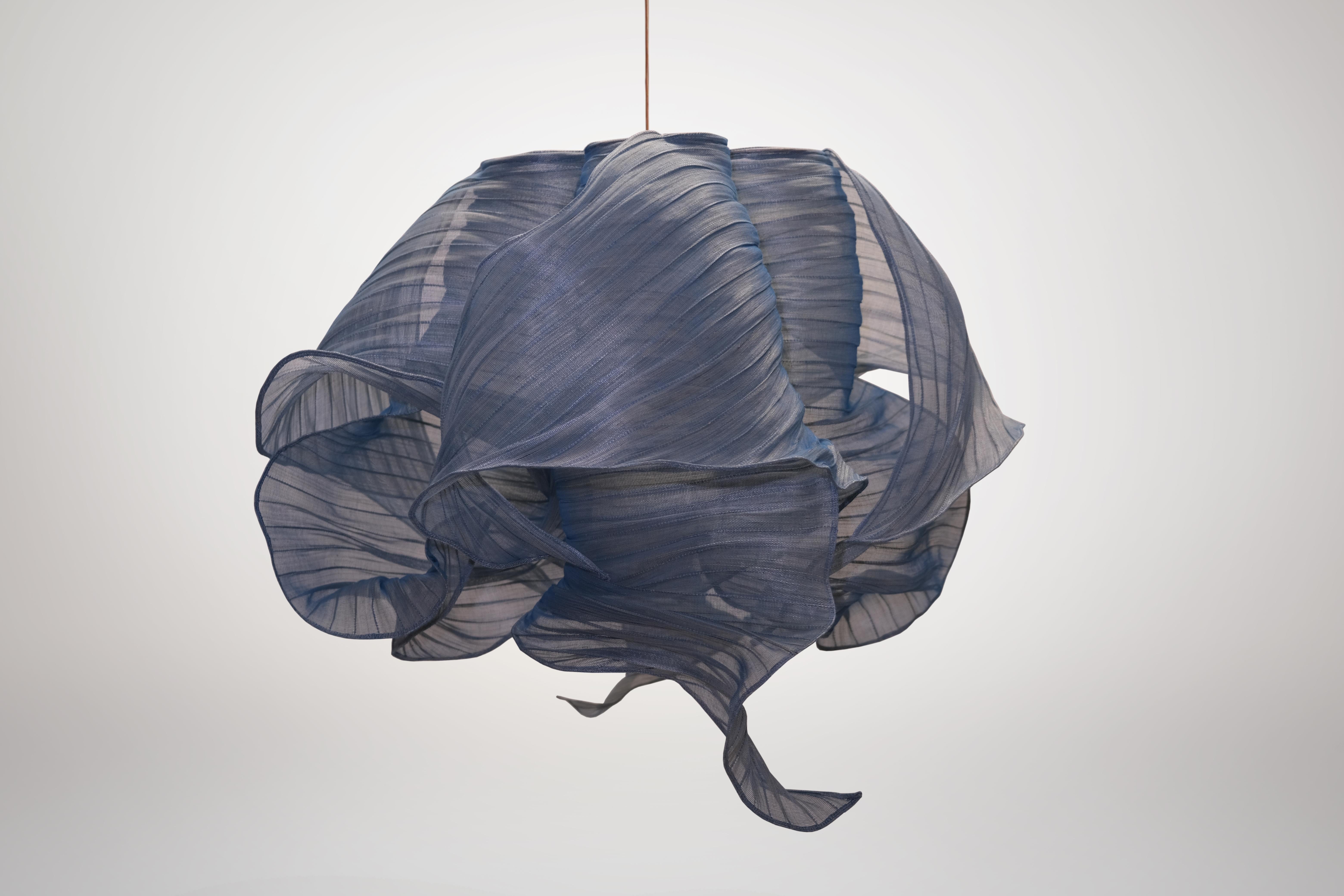 Modern Fabric Pendant Plain Light Nebula from Studio Mirei, in Stock 3