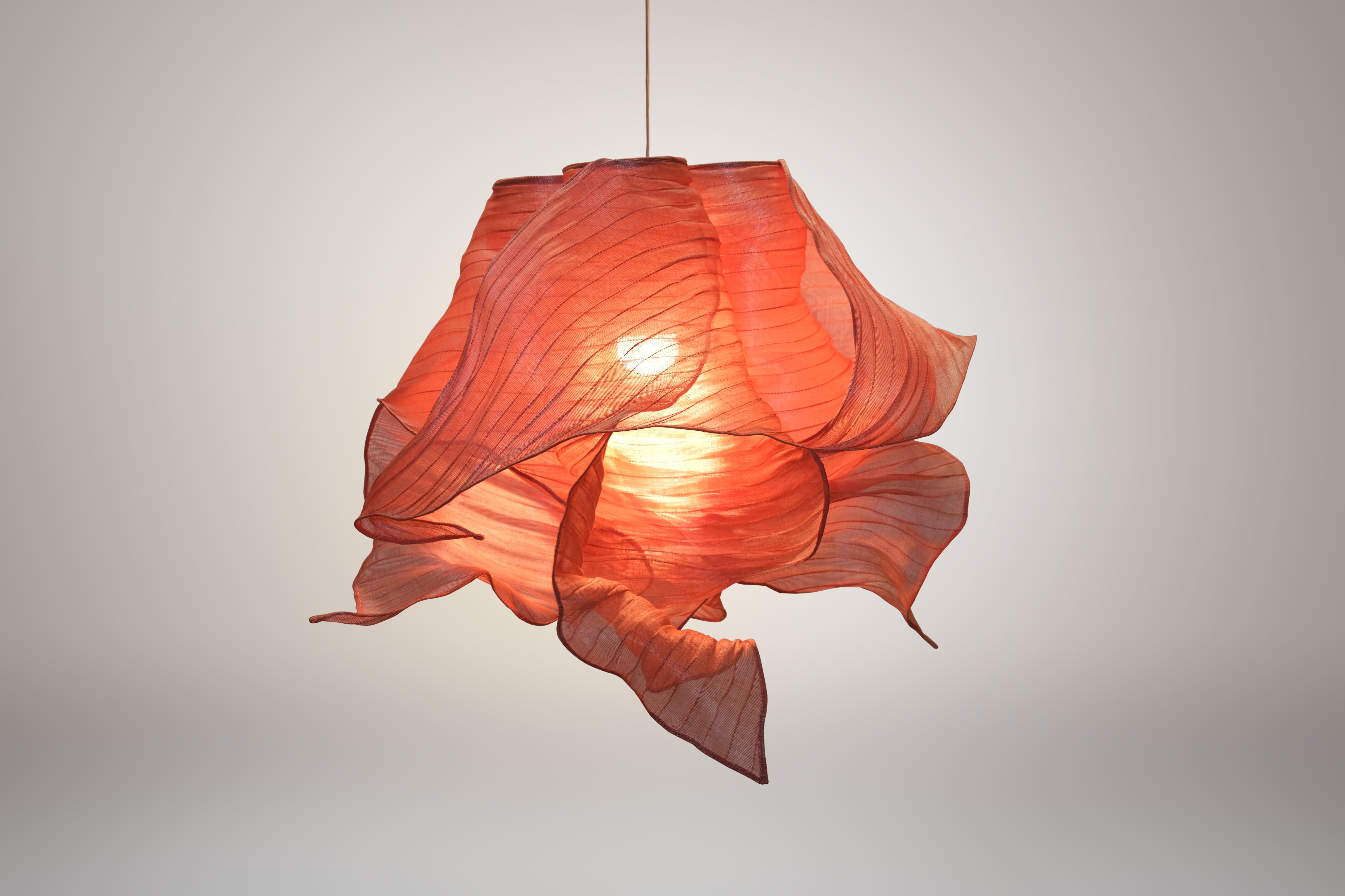 Modern Fabric Pendant Plain Light Nebula from Studio Mirei, in Stock 4