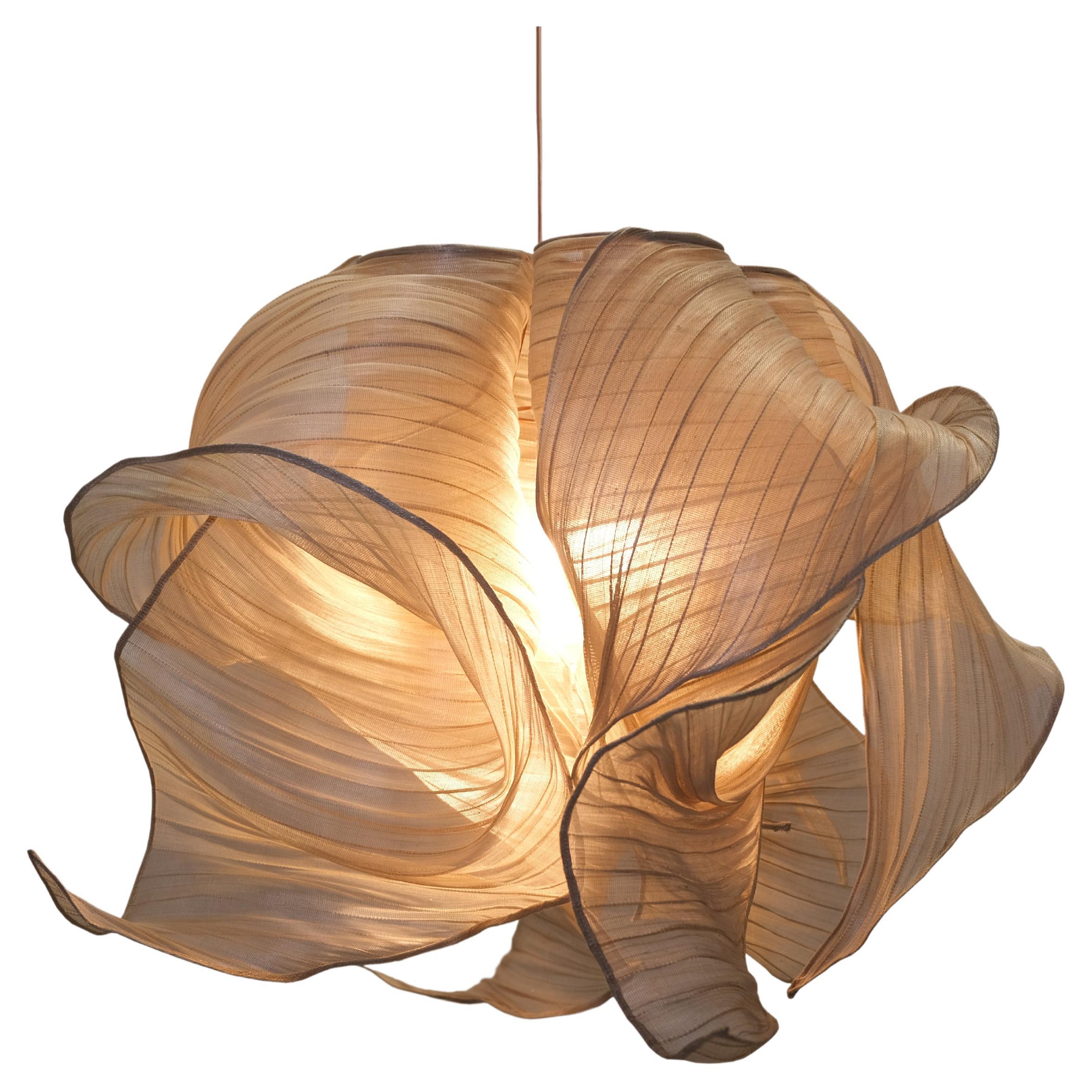 Modern Fabric Pendant Light by Studio Mirei, Nebula 60 cm, from Costantini 
