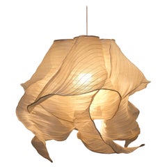 Modern Fabric Pendant Plain Light  from Studio Mirei, Nebula 60cm, in Stock