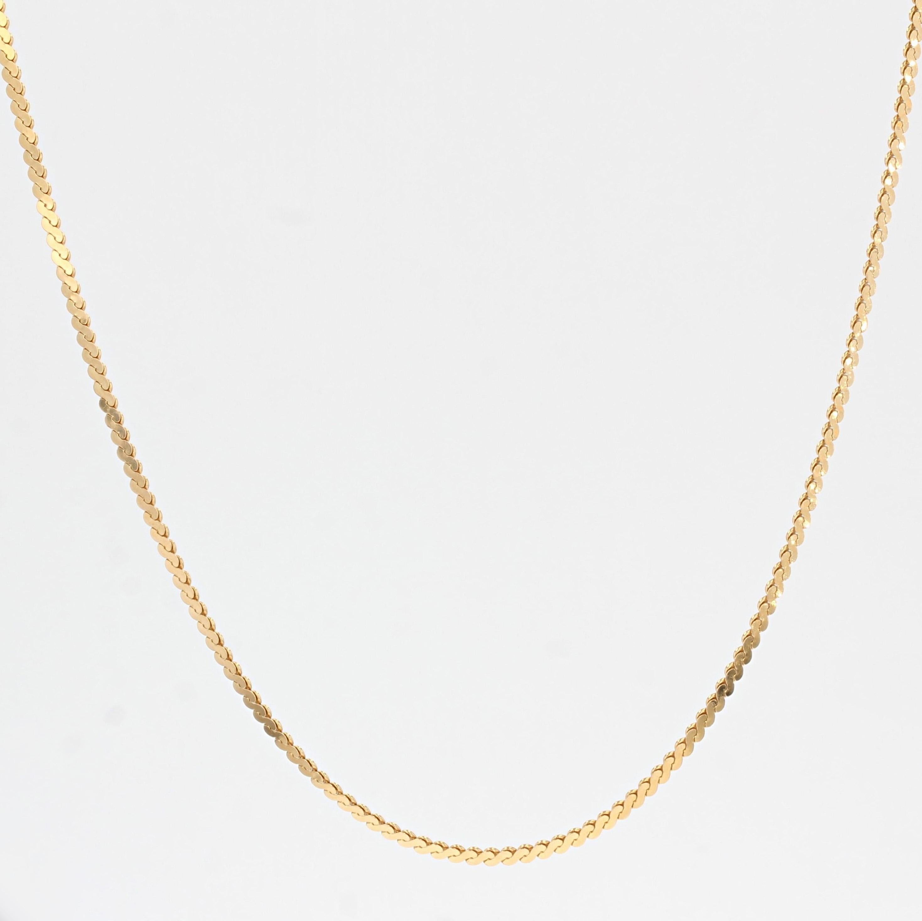 Modern Fancy Mesh 18 Karat Yellow Gold Chain For Sale 8