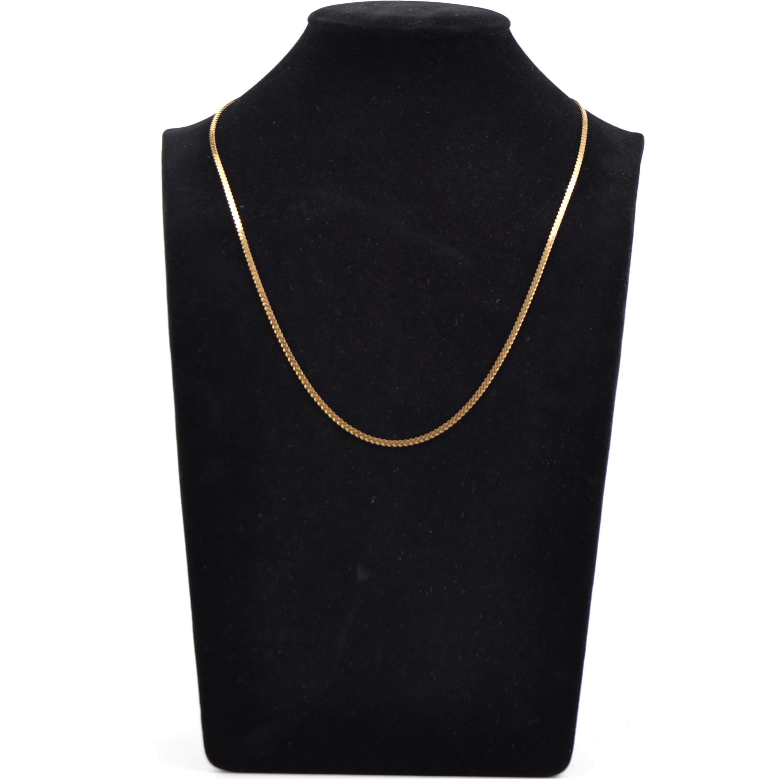 Women's Modern Fancy Mesh 18 Karat Yellow Gold Chain For Sale